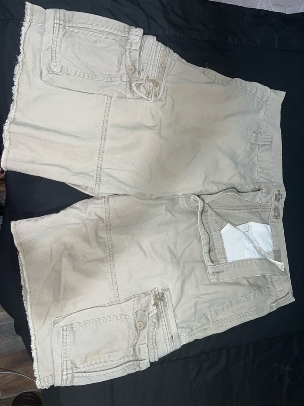 Light Beige mens Cargo Shorts - Casual Summer Style